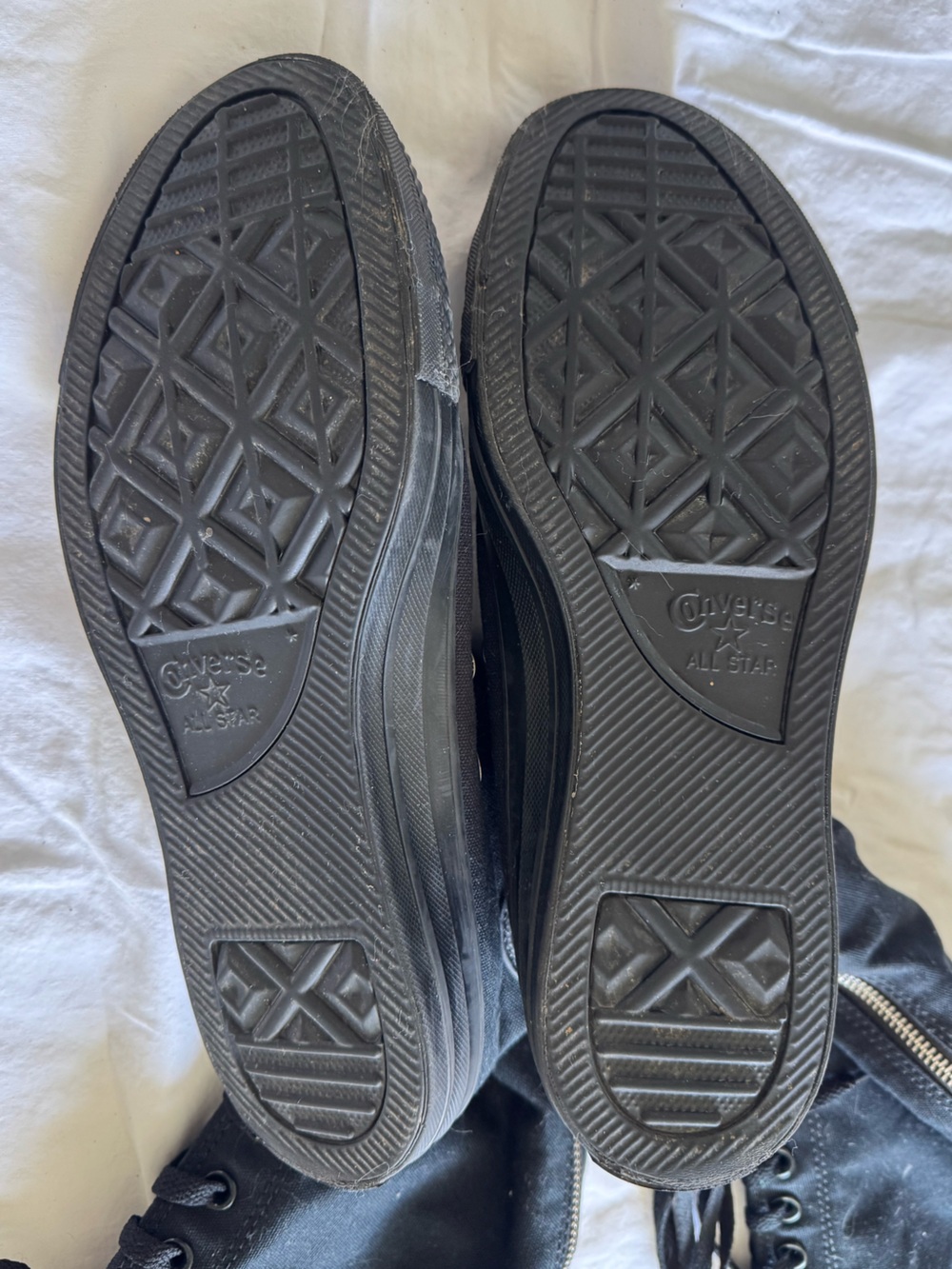 Converse Y2K All Black Knee High Lace-Up Canvas Boots - Picture 5 of 5